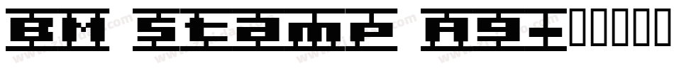 BM stamp A9字体转换
